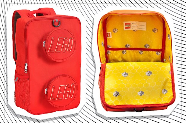9PR: Lego Brick Kids Backpack, Red