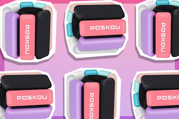 9PR: POSKOU Adjustable 1lb Ankle Weights Bracelet Wearable Leg Hand Wrist Weights for Women 