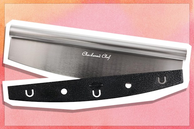 9PR: Checkered Chef Pizza Cutter Rocker 