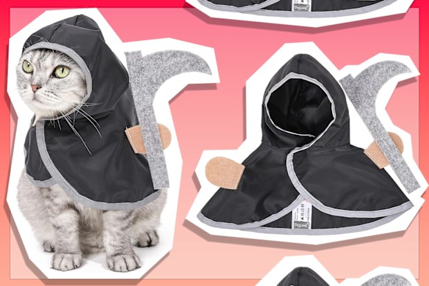 9PR: Zosylala Grim Reaper Cloak and Hat Cat Costume