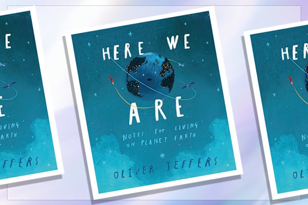 9PR: Here We Are: Notes For Living On Planet Earth, by Oliver Jeffers book cover