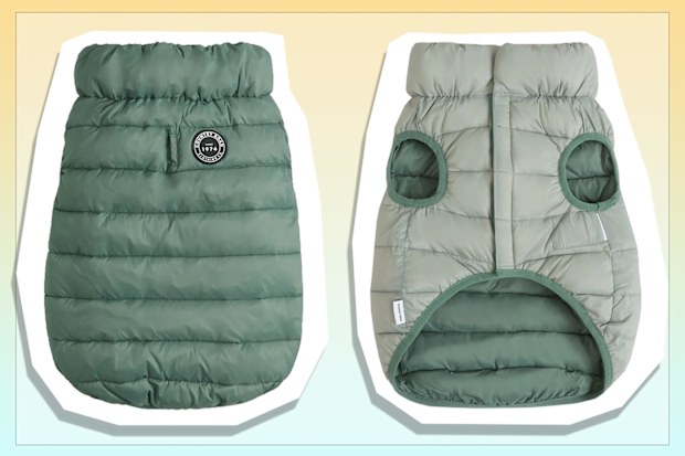9PR: Country Road Recycled Alpine Reversible Puffer Vest, Sage
