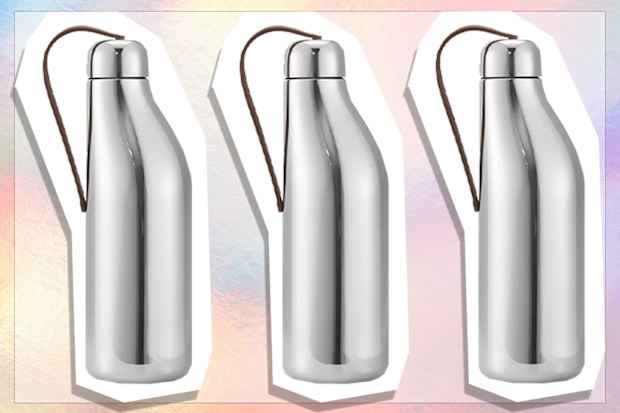 9PR: Georg Jensen Sky Drinking Bottle, Stainless Steel