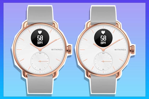 9PR: Withings ScanWatch (38mm Rose Gold) - Hybrid Smartwatch with ECG, Heart Rate and Oximeter.