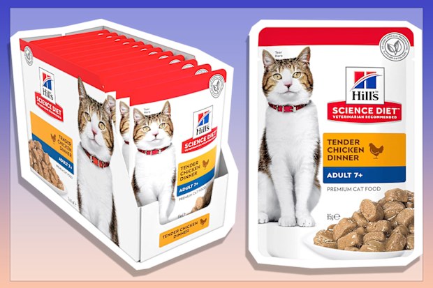 9PR: Hill's Science Diet Adult 7+ Senior Wet Cat Food, Chicken, 85g, 12 Pack