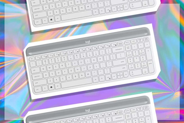 9PR: Logitech MK470 Slim Wireless Keyboard Mouse Combo, White