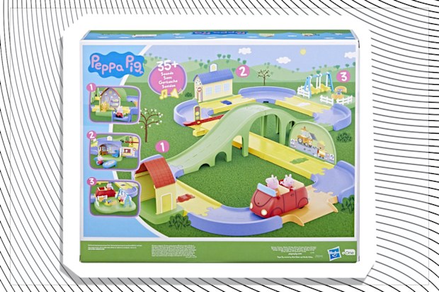 Peppa Pig All Around Peppa's Town Set with Adjustable Track