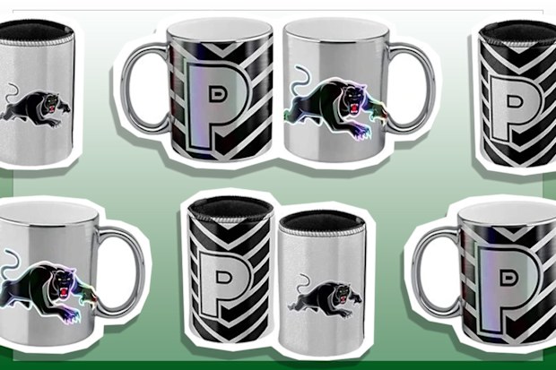 9PR: Panthers Metallic Mug and Can Cooler Set