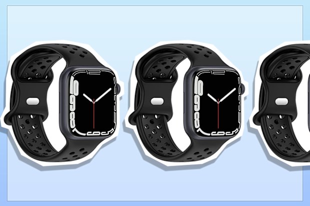 9PR: Geageaus Sport Bands Compatible with Apple Watch Band 38mm 40mm 41mm 42mm 44mm 45mm 49mm,Breathable Waterproof Soft Silicone Replacement Straps for iWatch