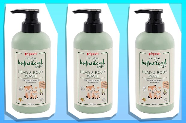 Pigeon Natural Botanical Baby Head & Body Wash 500ml, Green