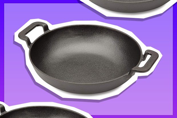 9PR: Cuisinart Pre-Seasoned Cast Iron Grilling Wok, 10-Inch