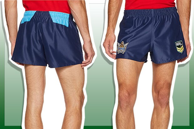 9PR: Men's Gold Coast Titans Away Navy NRL Supporter Shorts