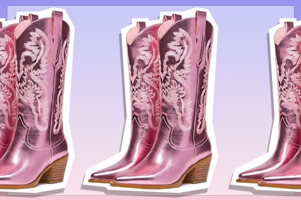9PR: Western Cowboy Mid Wide Calf Boots
