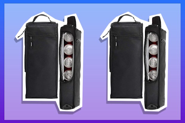 9PR: Golf Cooler Bag, Golf Bag Cooler Holds 6 Cans or 2 Wine, Golf Gifts for Men, Can Cooler Beer Cooler Sleeve Sports Beer Holder for Golfing, Beach Days, Picnic, Traveling. Golf Accessories for Men.