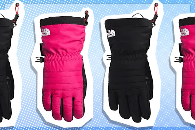 9PT: The North Face Montana Ski Gloves, Pink and Black