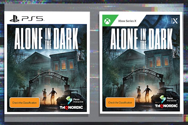 9PR: Alone in the Dark game cover for PlayStation 5 and  Xbox Series X