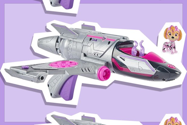 9PR: Paw Patrol The Mighty Movie Transforming Rescue Jet with Skye Action Figure