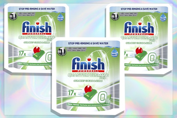 Finish 0% Dishwasher tablets, 119 tablets (17x7)