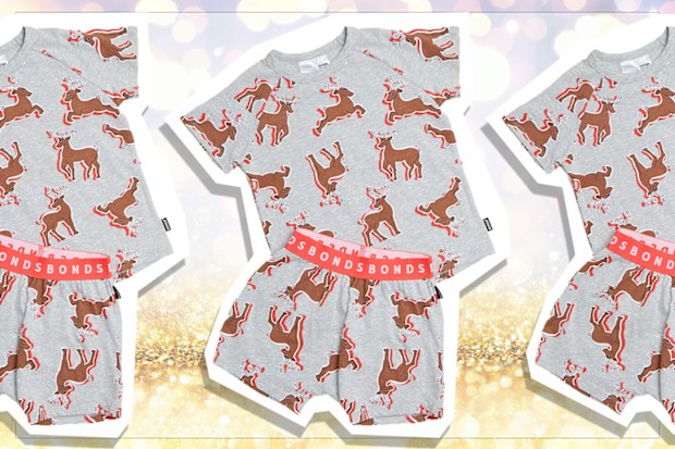 9PR: Bonds Kids Grey Reindeer Sleep Set