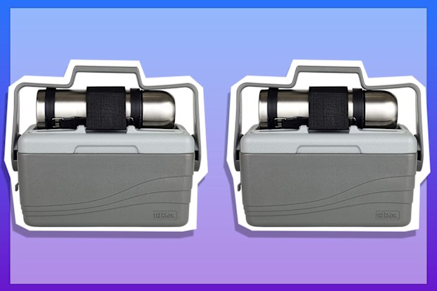 9PR: Thermos Lunch Lugger - 6.6L Insulated Cooler and 1L Stainless Steel Flask, 5381DV100, gray