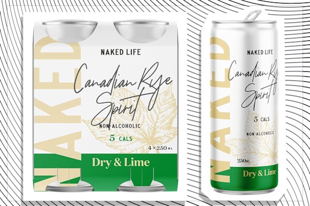 9PR: Naked Life Canadian Dry Non-Alcoholic Cocktail, 250mL, 4-Pack