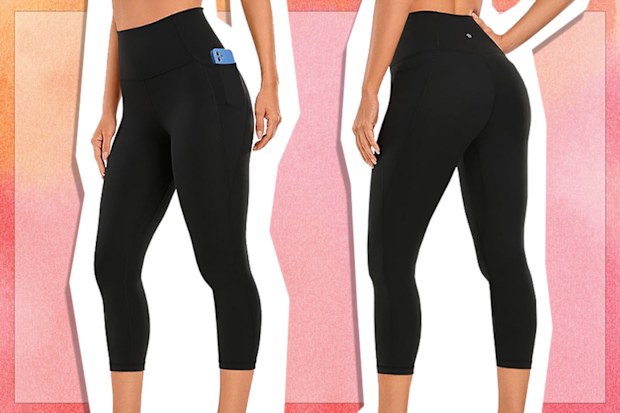 9PR: CRZ YOGA Womens Butterluxe Workout Capri Leggings, Black