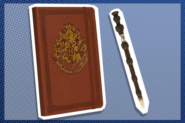 9PR: Harry Potter Hogwarts Hardcover Journal and Elder Wand Pen Set
