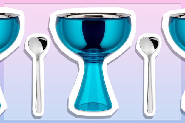 9PR: Alessi Big Love Bowl and Spoon, Blue