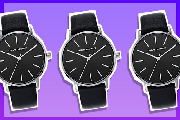 9PR: Armani Exchange Lola Black Analog Watch AX5560