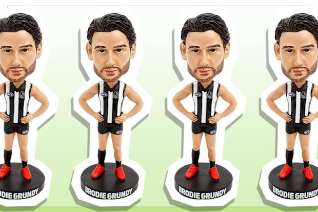 9PR: AFL Collingwood Magpies Brodie Grundy Bobblehead Statue