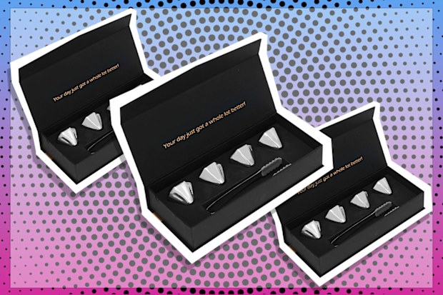 9PR: Barluxia Stainless Steel Ice Cube Set, 4 Pack