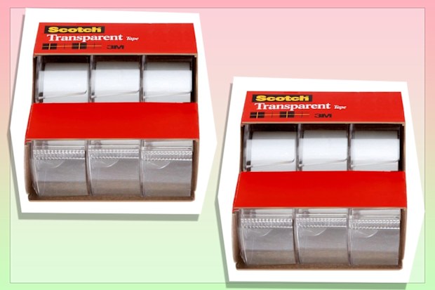 Scotch Transparent Tape, 19mm x 7.62m, Pack of 3