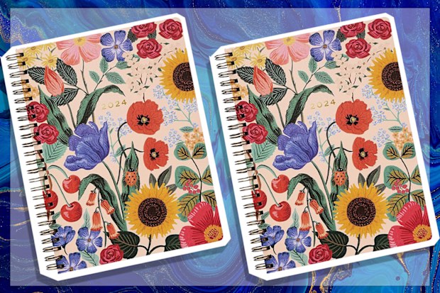 9PR: Rifle Paper Co. 2024 Blossom 12-Month Softcover Spiral Planner