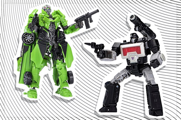 9PR: Transformers The Last Knight Crosshairs Action Figure  and Transformers Legacy Deluxe Class Magnificus Action Figure