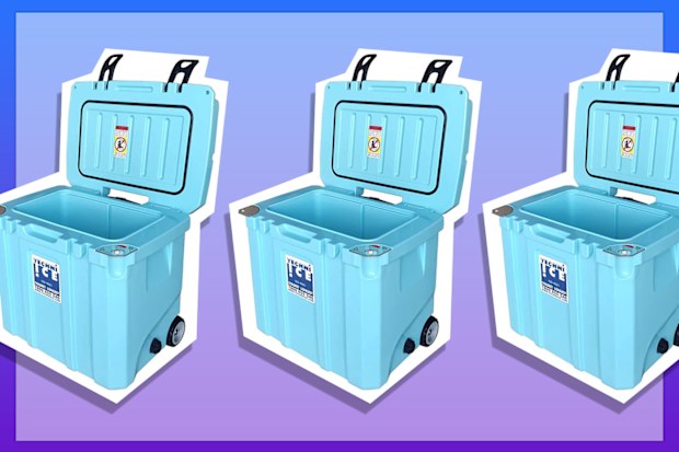 9PR: Techni Ice Signature Hybrid Series Premium Ice Box 35L Blue with Wheels