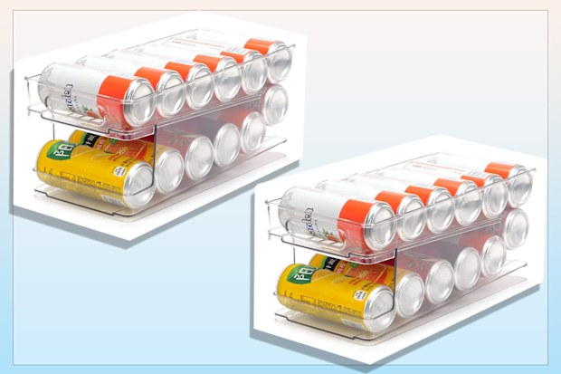 9PR: WFPOWER 2-Layer Fridge Rolling Cans Dispenser