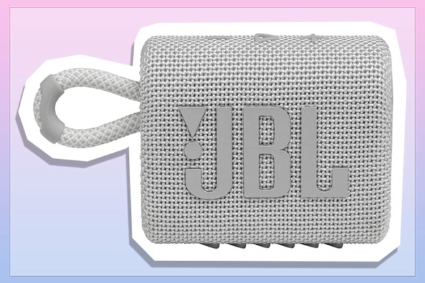 9PR: JBL GO 3 Portable Waterproof Speaker, White
