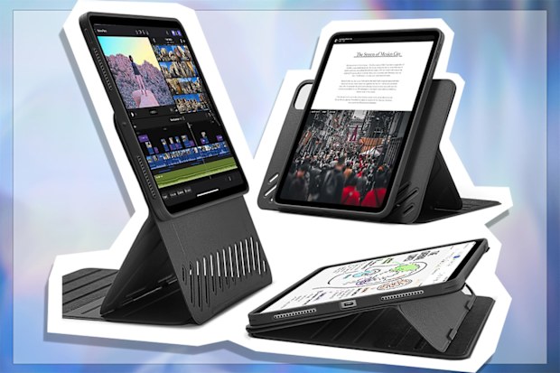 9PR: ESR Adjustable Stand with Removable Magnetic Cover for Apple iPad Pro 11-inch, Black