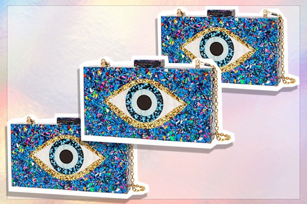 Letode Silver Acrylic Clutch