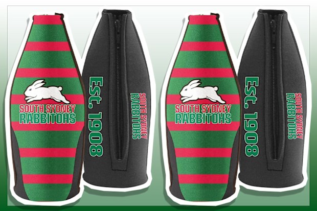 9PR: South Sydney Rabbitohs Long Neck Bottle Zip Cooler