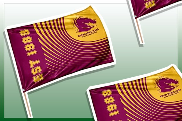 9PR: Brisbane Broncos NRL Flag Banner