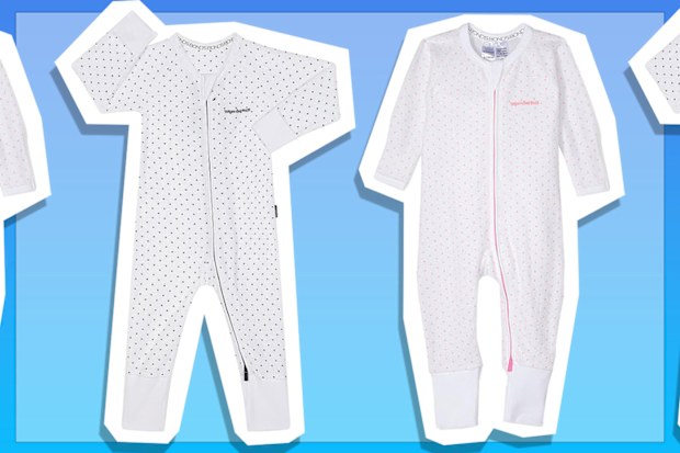 9PR: Bonds Baby Zippy Terry Poodlette Zip Wondersuit, Grey and Steel and White and Pink