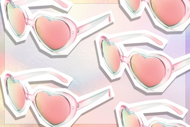 9PR: Feisedy Polarised Heart-Shaped Sunglass in Multi