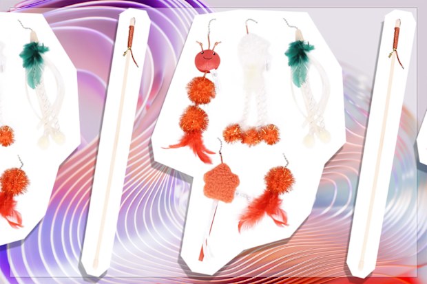 9PR: Meow & Me Woodland Cat 5-in-1 Interchangeable Cat Teaser Toy