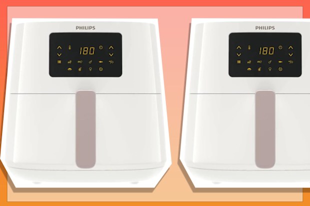 9PR: Philips Essential Airfryer with Rapid Air Technology, 1.2Kg, 6.2L, 2000 Watt, 5 portions, White