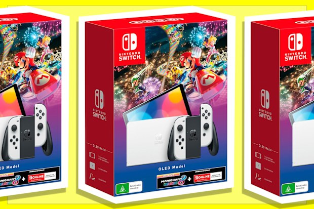 9PR: Nintendo Switch OLED Model White MK8 Deluxe + NSO 3 Months Hardware Bundle