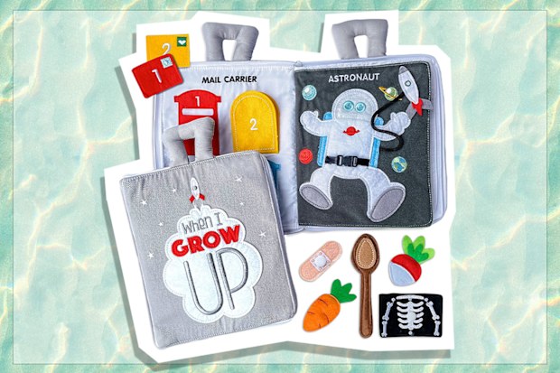 9PR: Curious Columbus Quiet Book Interactive Fabric Montessori Busy Book