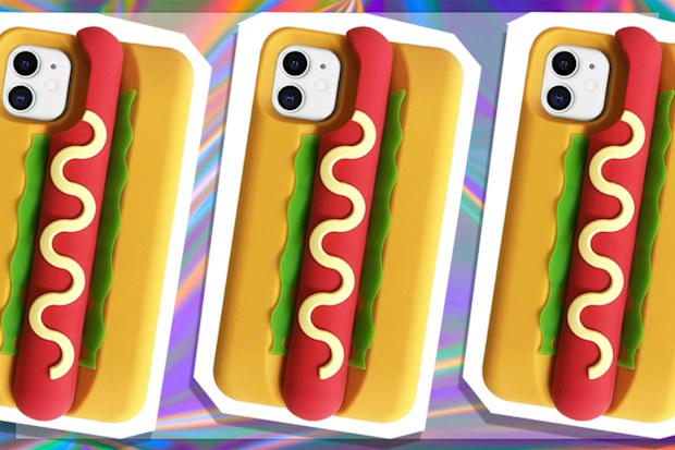 9PR: JIATAY Cartoon Hotdog Silicone Phone Case