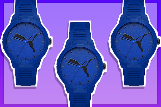 9PR: Puma Reset V2 Three-Hand Watch With Jump Cat Logo.