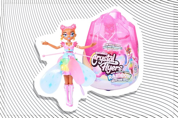 Hatchimals Crystal Flyers Raibow Glitter Magical Flying Toy Doll with Lights